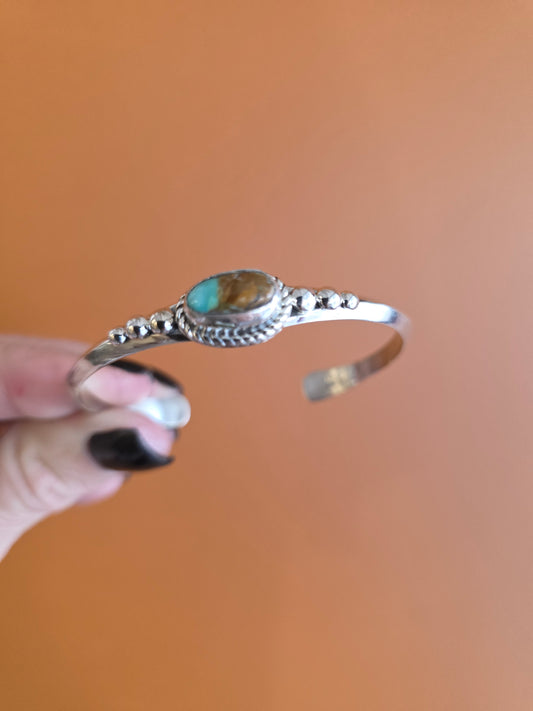 Benally Kingman Turquoise Cuff Bracelet