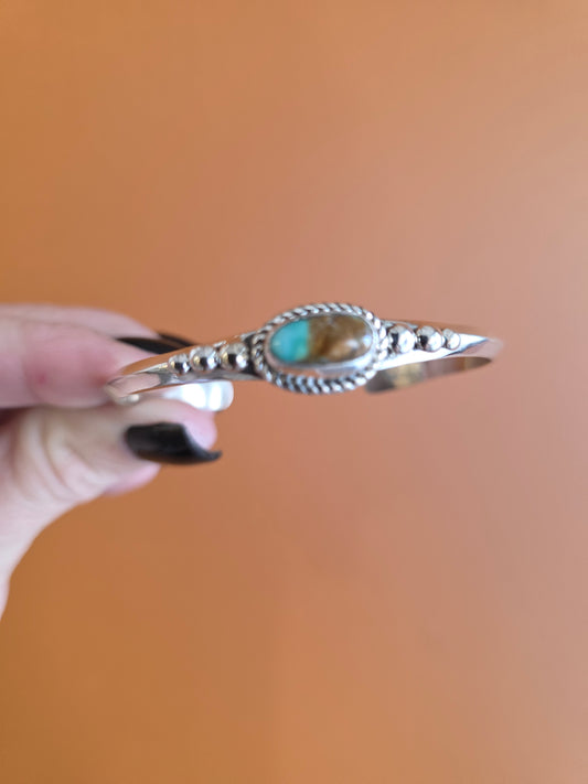 Benally Kingman Turquoise Cuff Bracelet