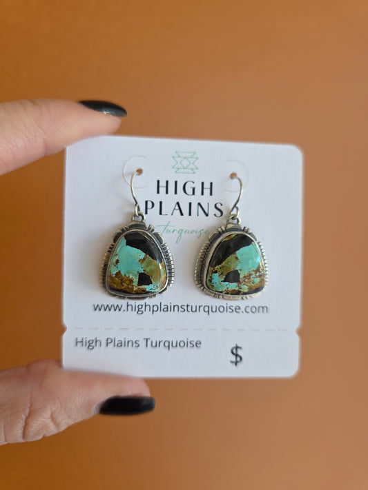 Extraordinary Blackjack Turquoise Earrings