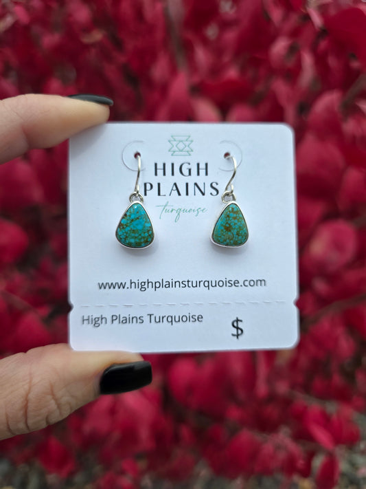 Spiderweb Kingman Turquoise Earrings