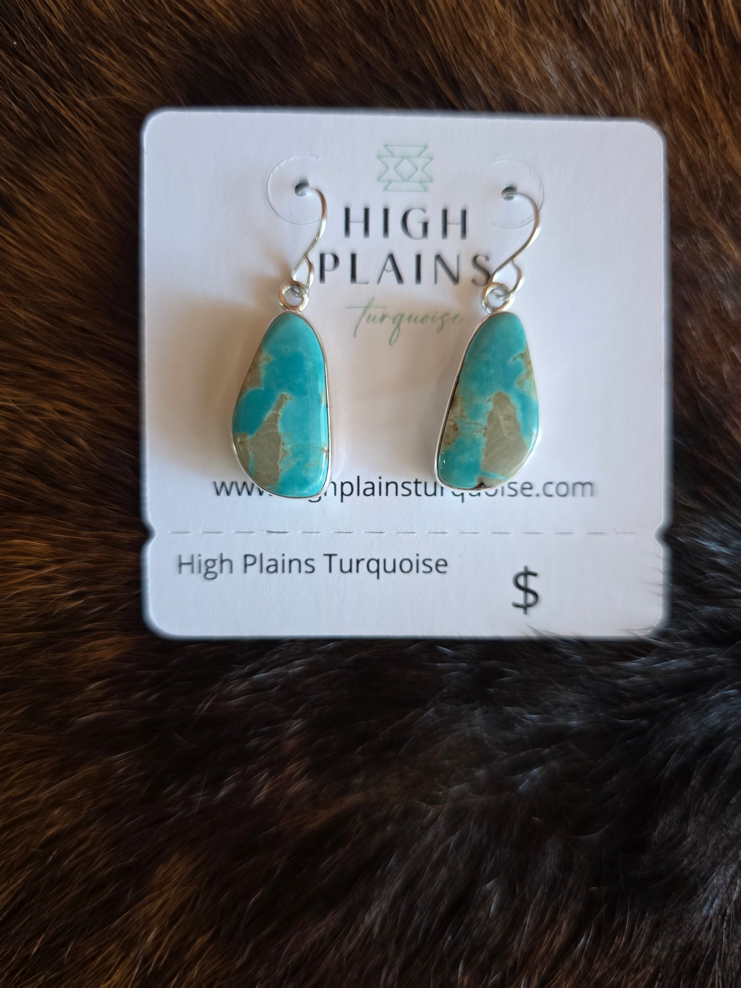 Mint Green Kingman Turquoise Drop Earrings