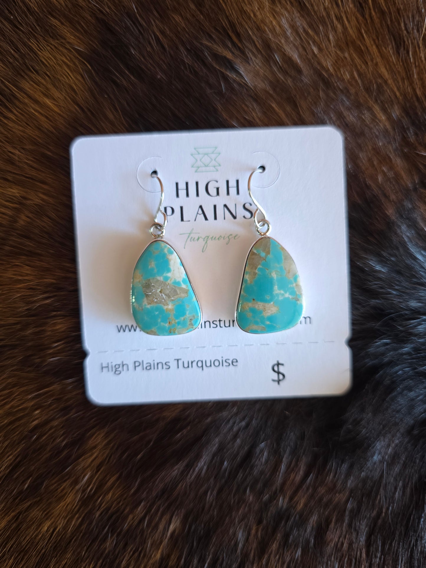Mint Green Kingman Turquoise Drop Earrings