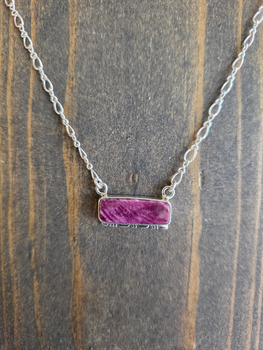 Purple Spiny Oyster Bar Necklace