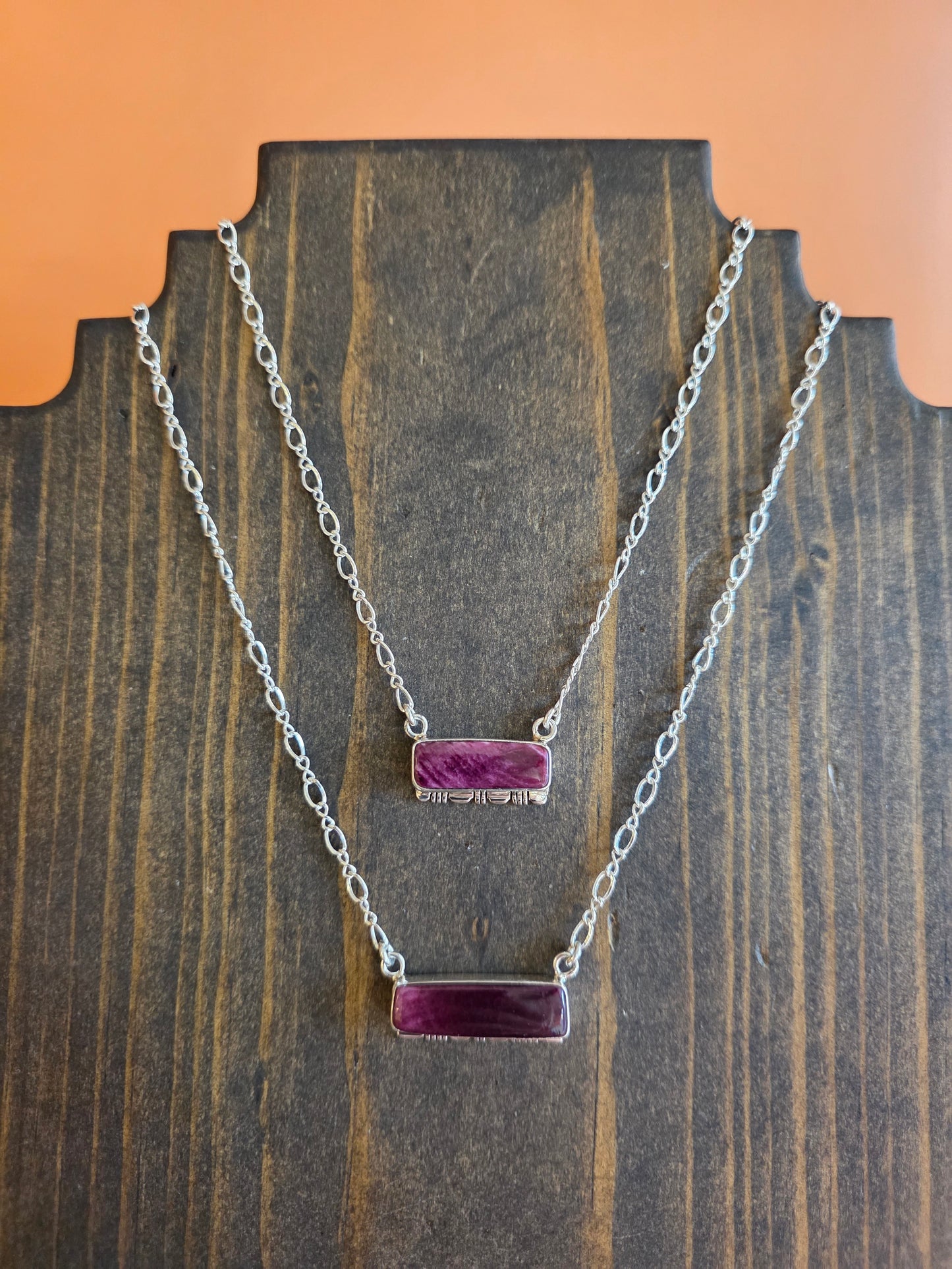 Purple Spiny Oyster Bar Necklace