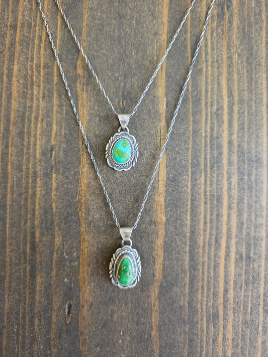 Victor Chee Sonoran Gold Turquoise Pendant Necklace