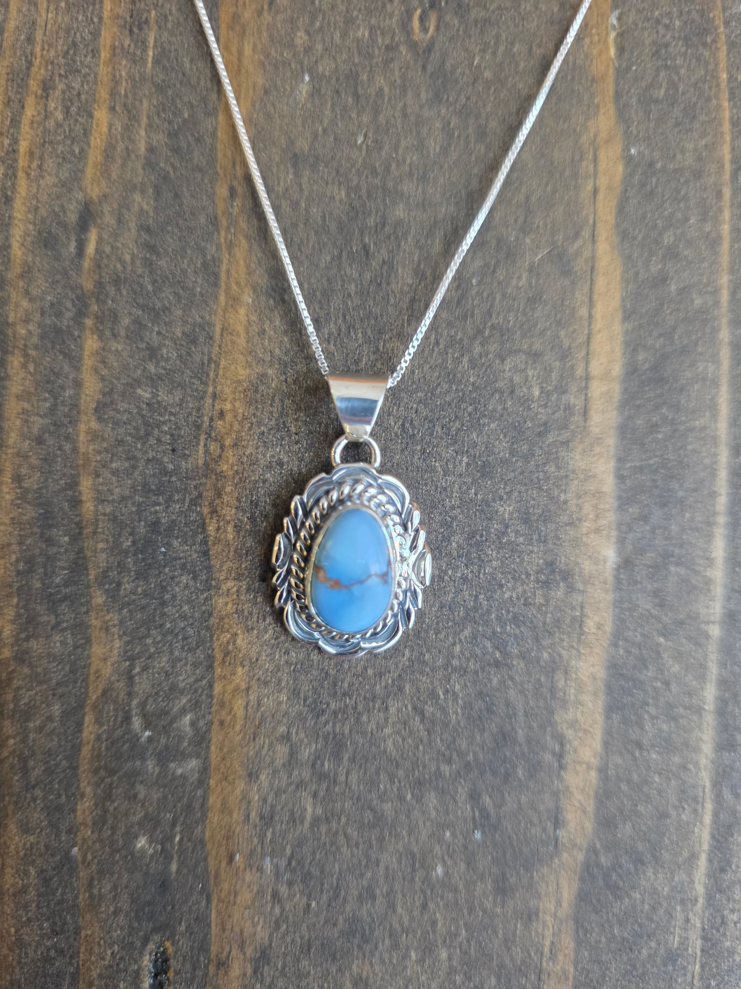 Victor Chee Golden Hills Turquoise Pendant Necklace