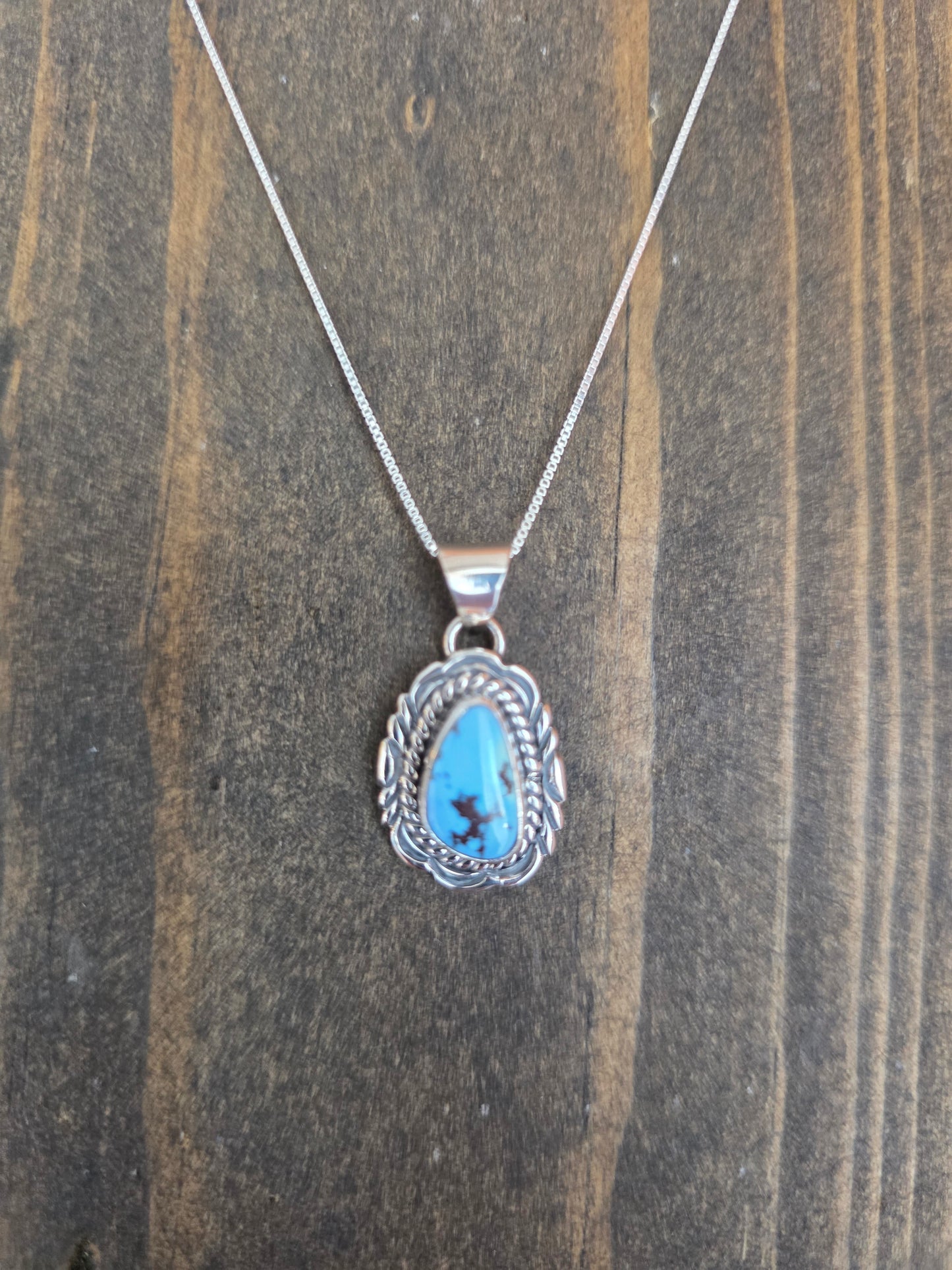 Victor Chee Golden Hills Turquoise Pendant Necklace