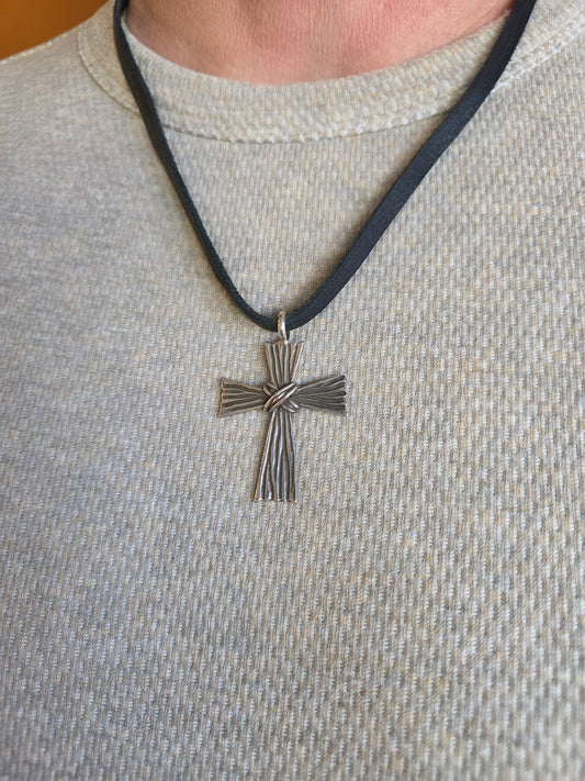 Sterling Silver Cross Necklace by Edison Piaso