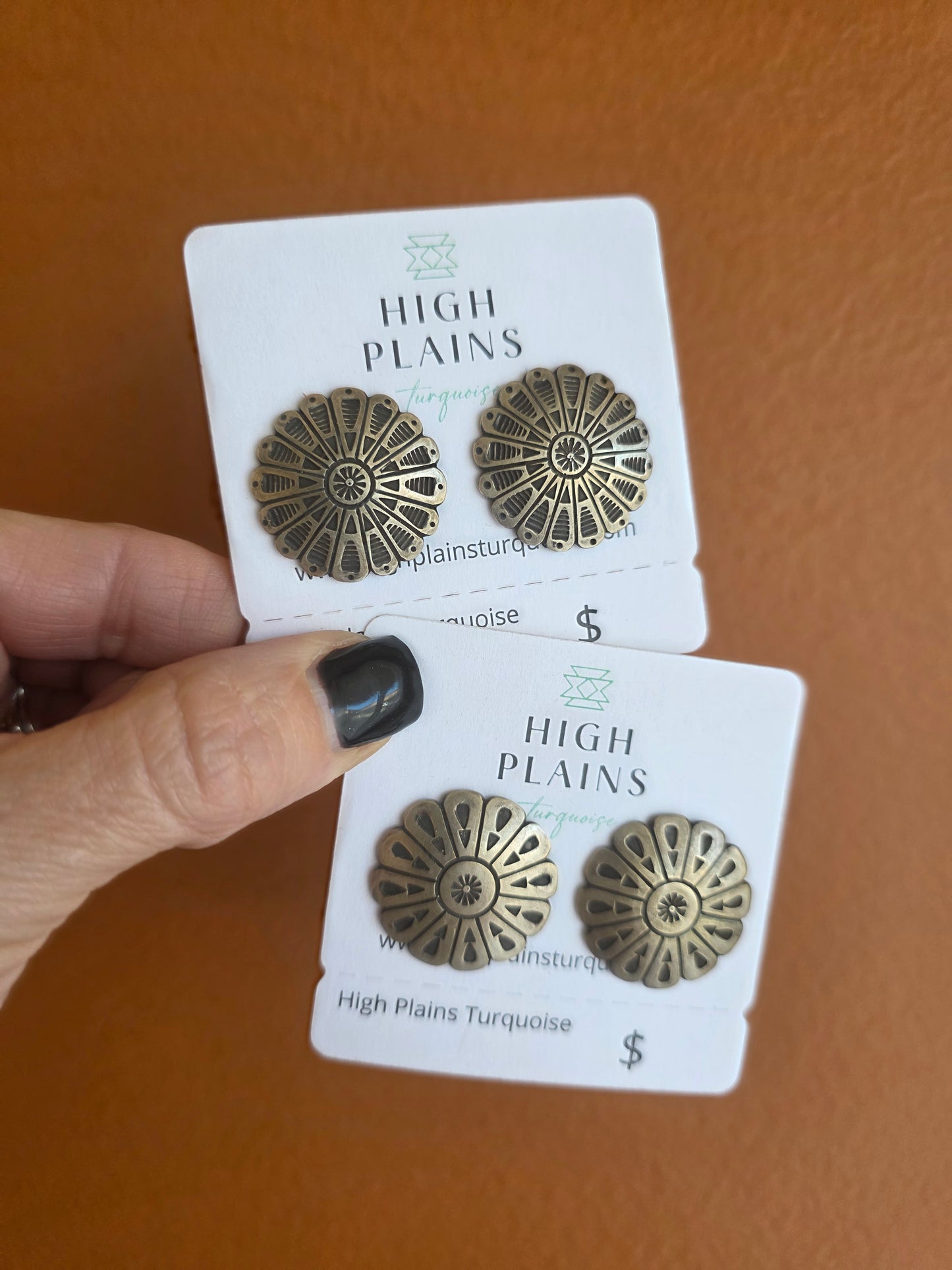 Heavy Gauge Sterling Silver Hand Stamped Earrings