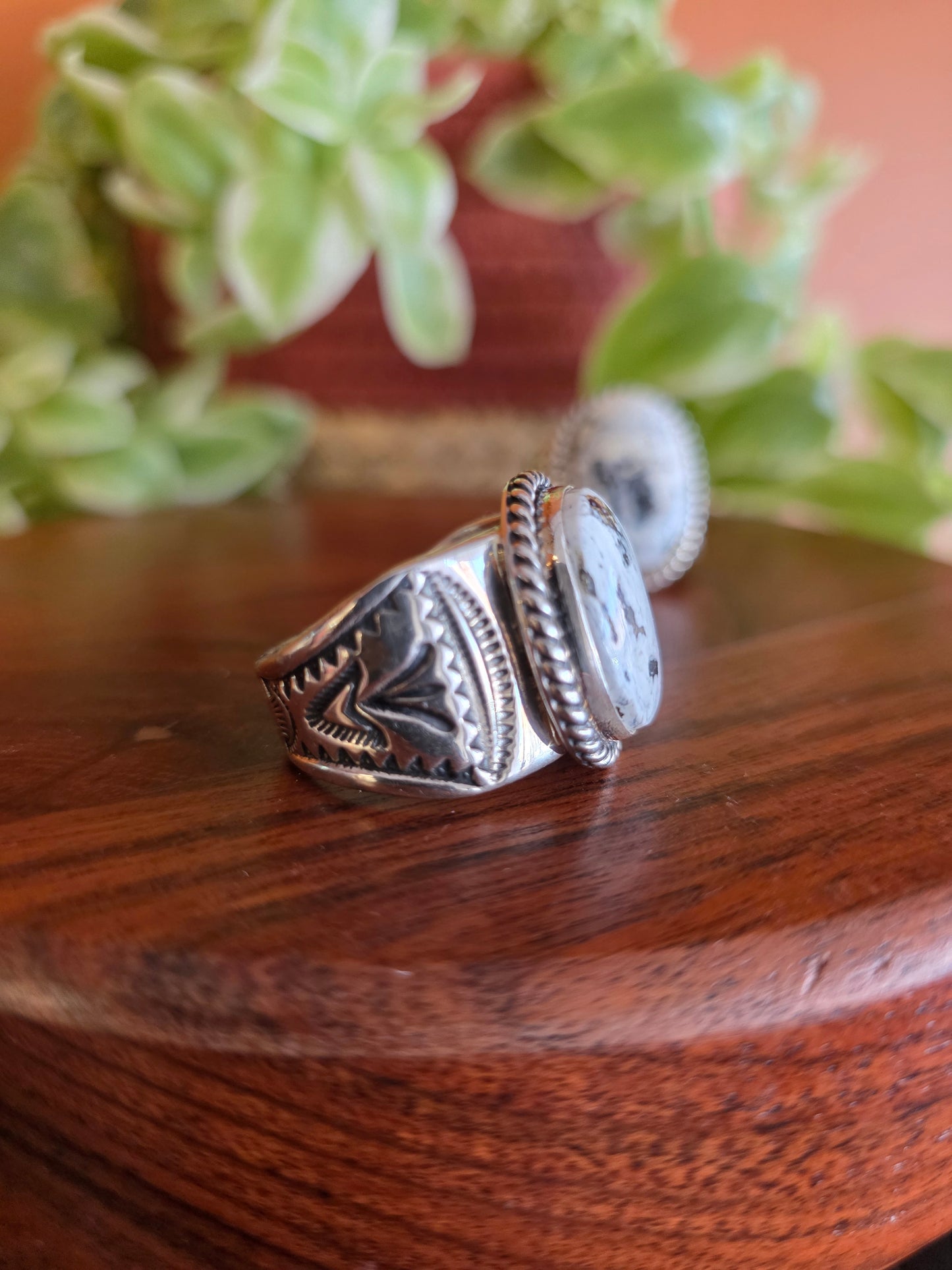 Phillip Sanchez Men's White Buffalo Ring