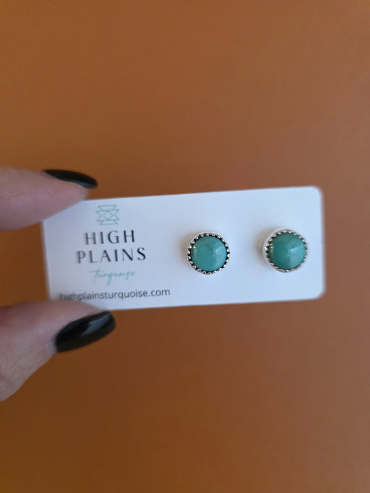 9mm Serrated Stud Earrings (various styles)