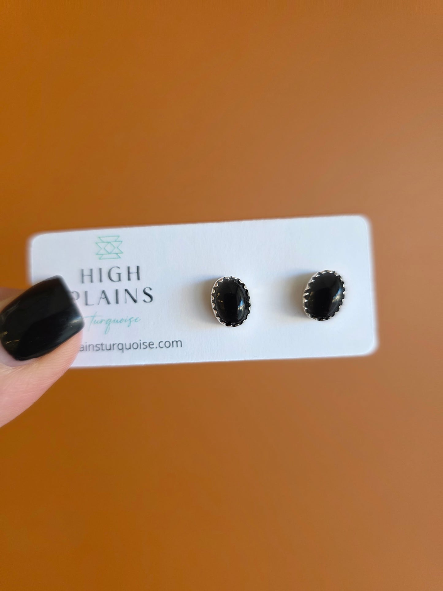 Serrated Bezel Oval Earrings (various styles)