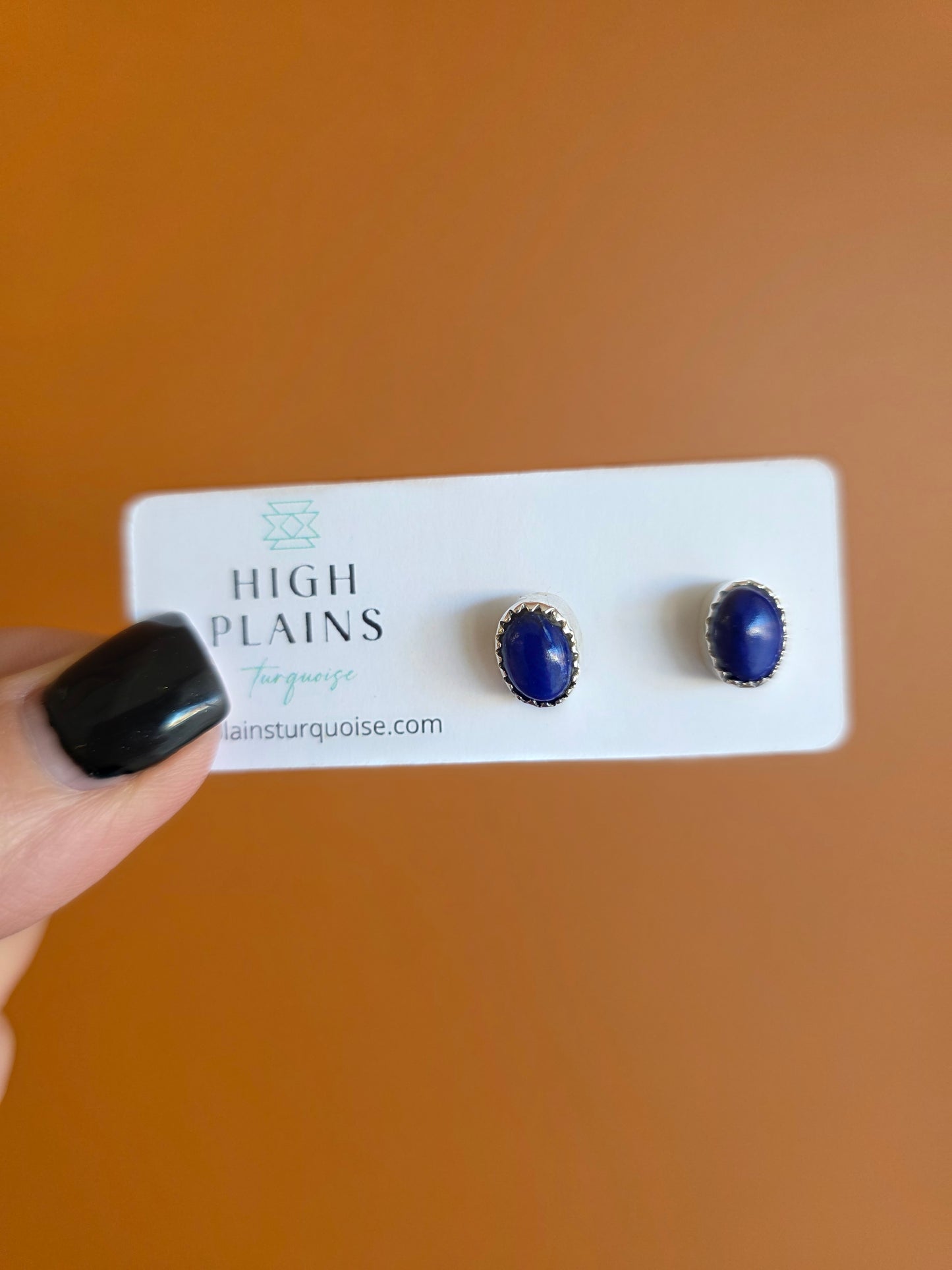 Serrated Bezel Oval Earrings (various styles)