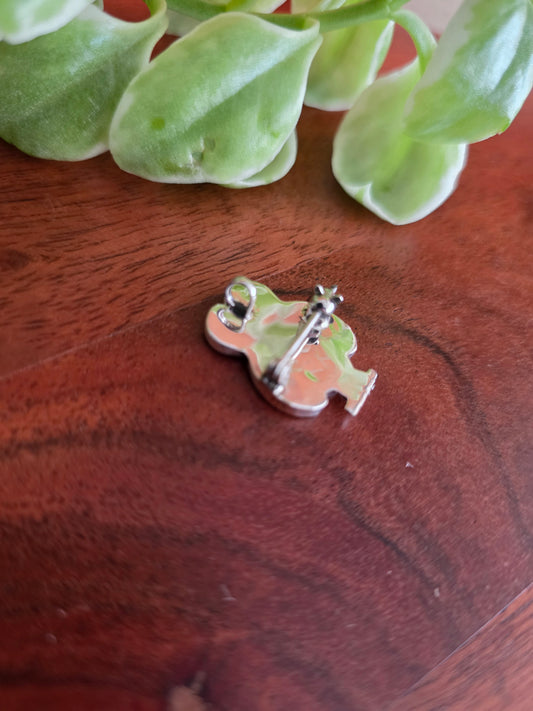 Zuni Owl Mother of Pearl Inlay Pin