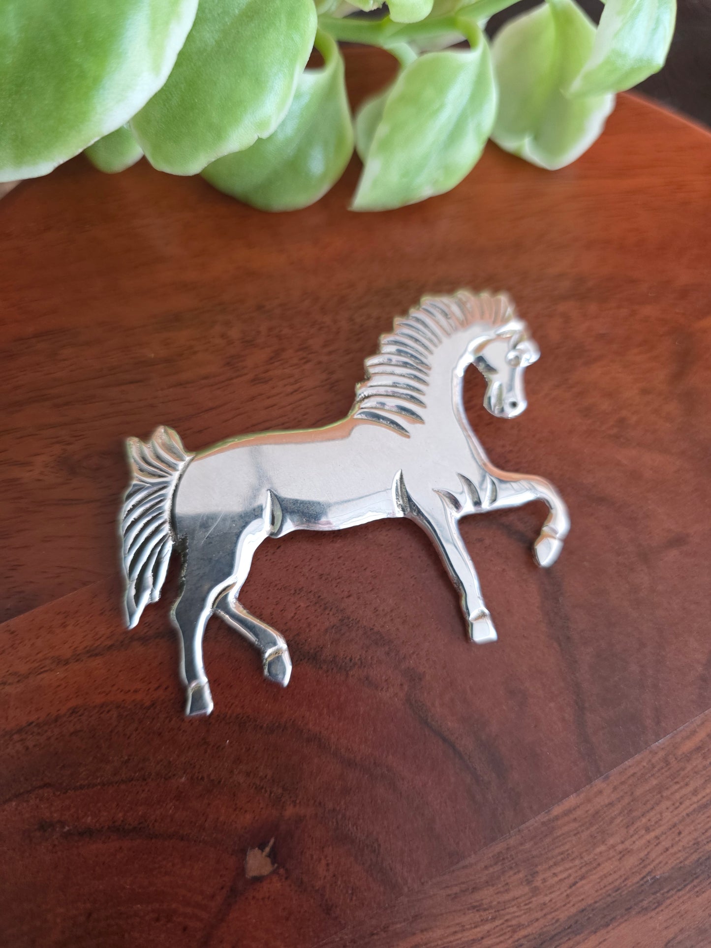 Large Sterling Silver Horse Pin
