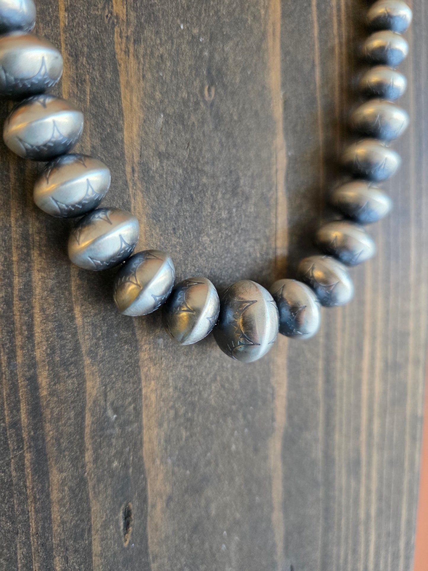 Graduated Handmade Navajo Pearls by Bryannen Halwood (9–18.5mm, 21", 76g)