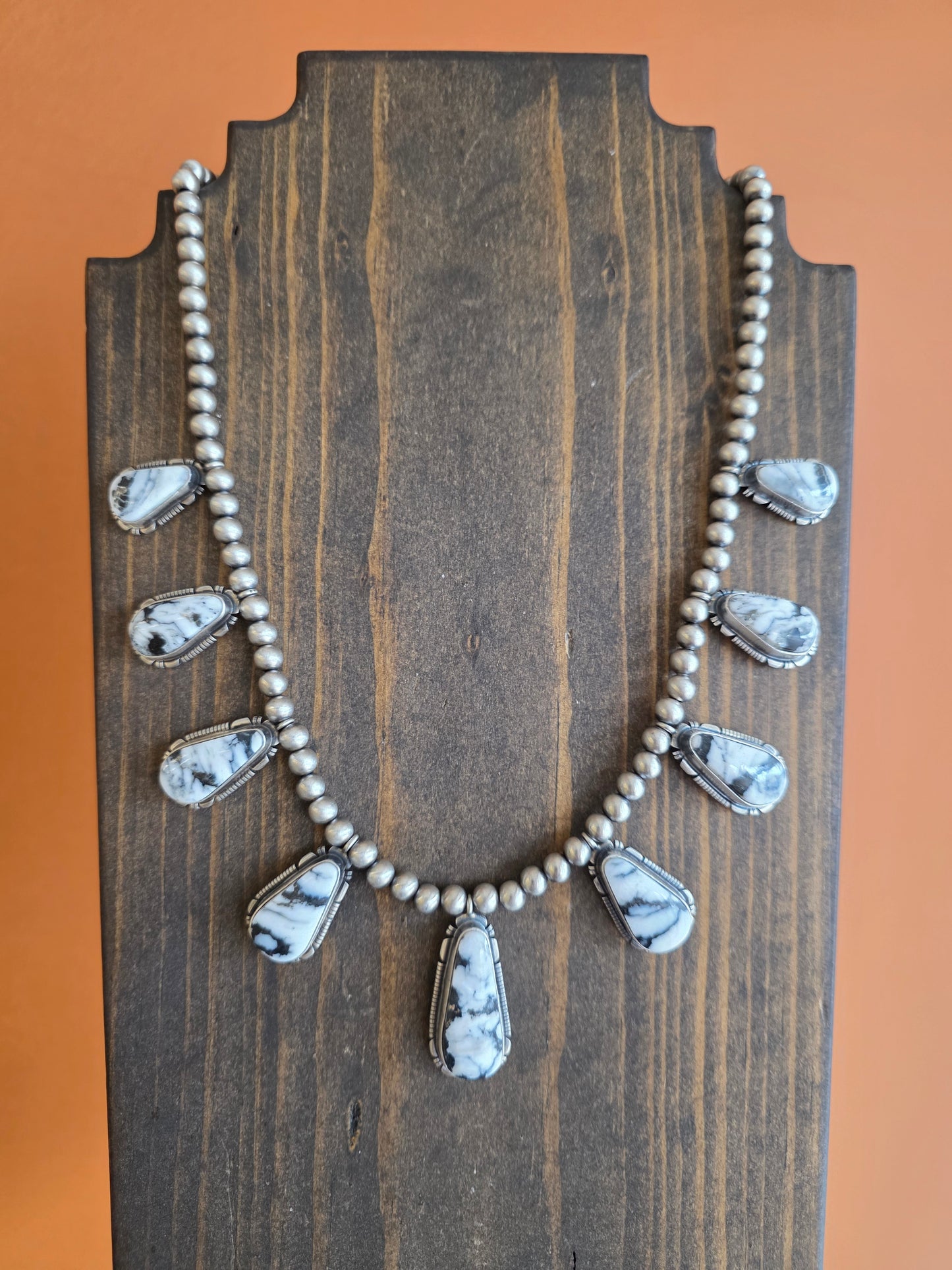 Snowy Range White Buffalo Necklace Set