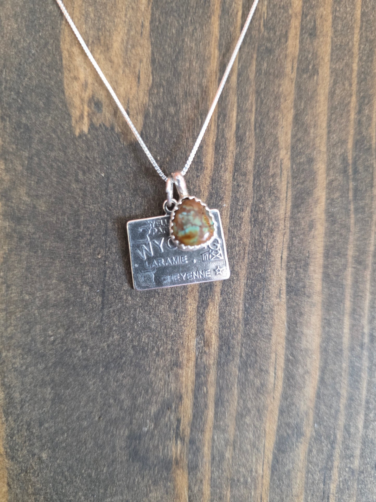 Wyoming Turquoise Charm Necklace