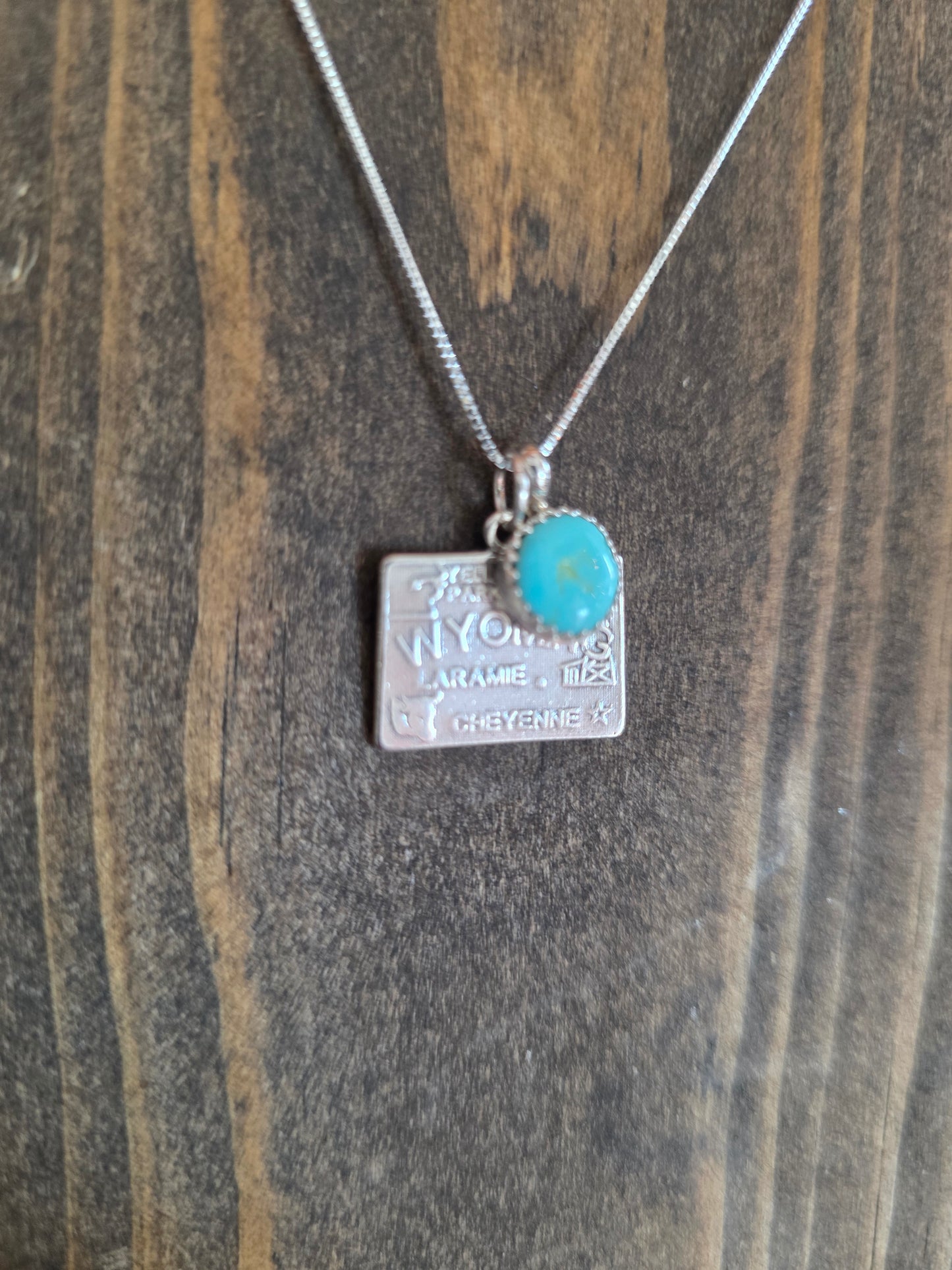 Wyoming Turquoise Charm Necklace