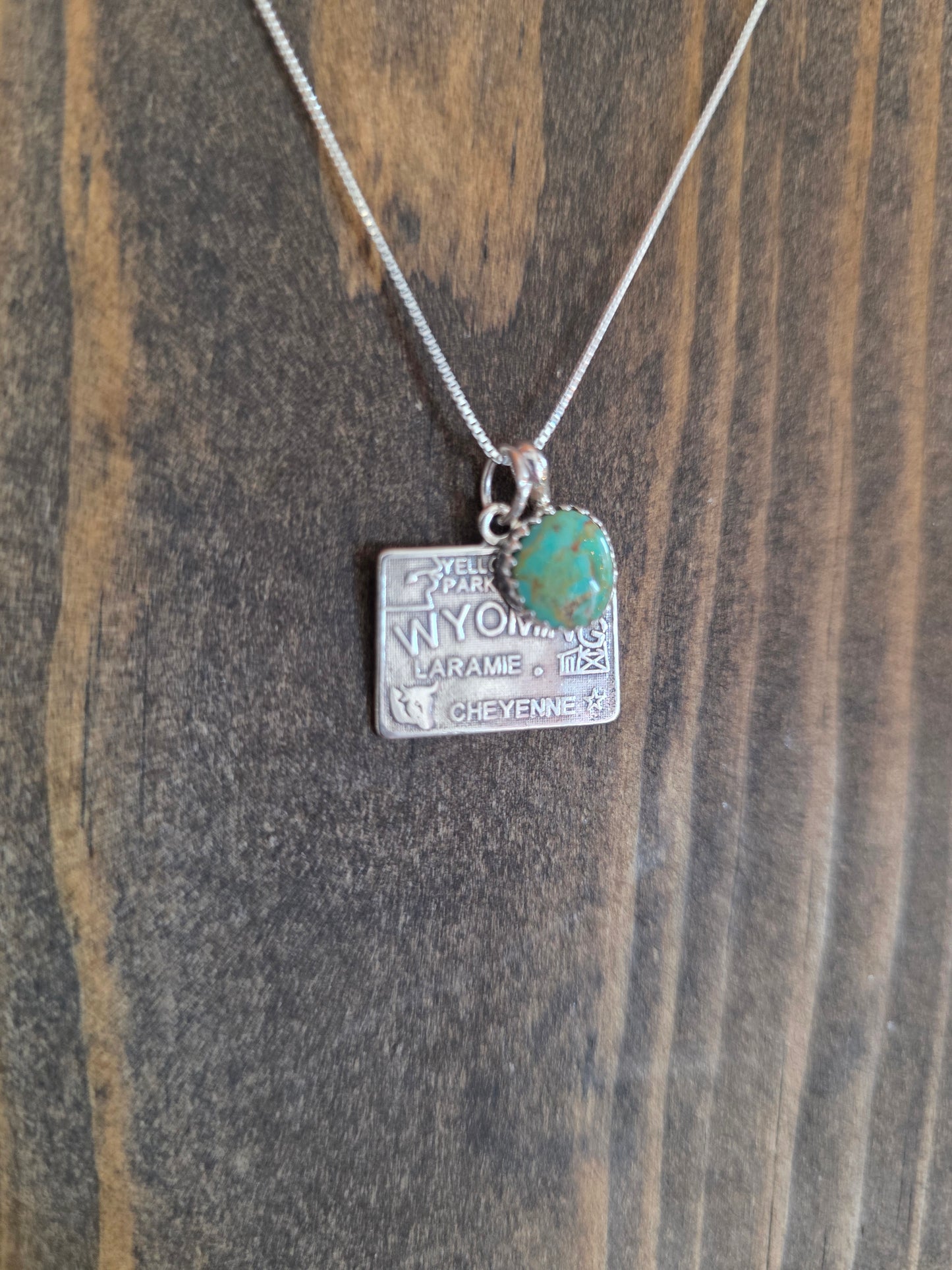 Wyoming Turquoise Charm Necklace