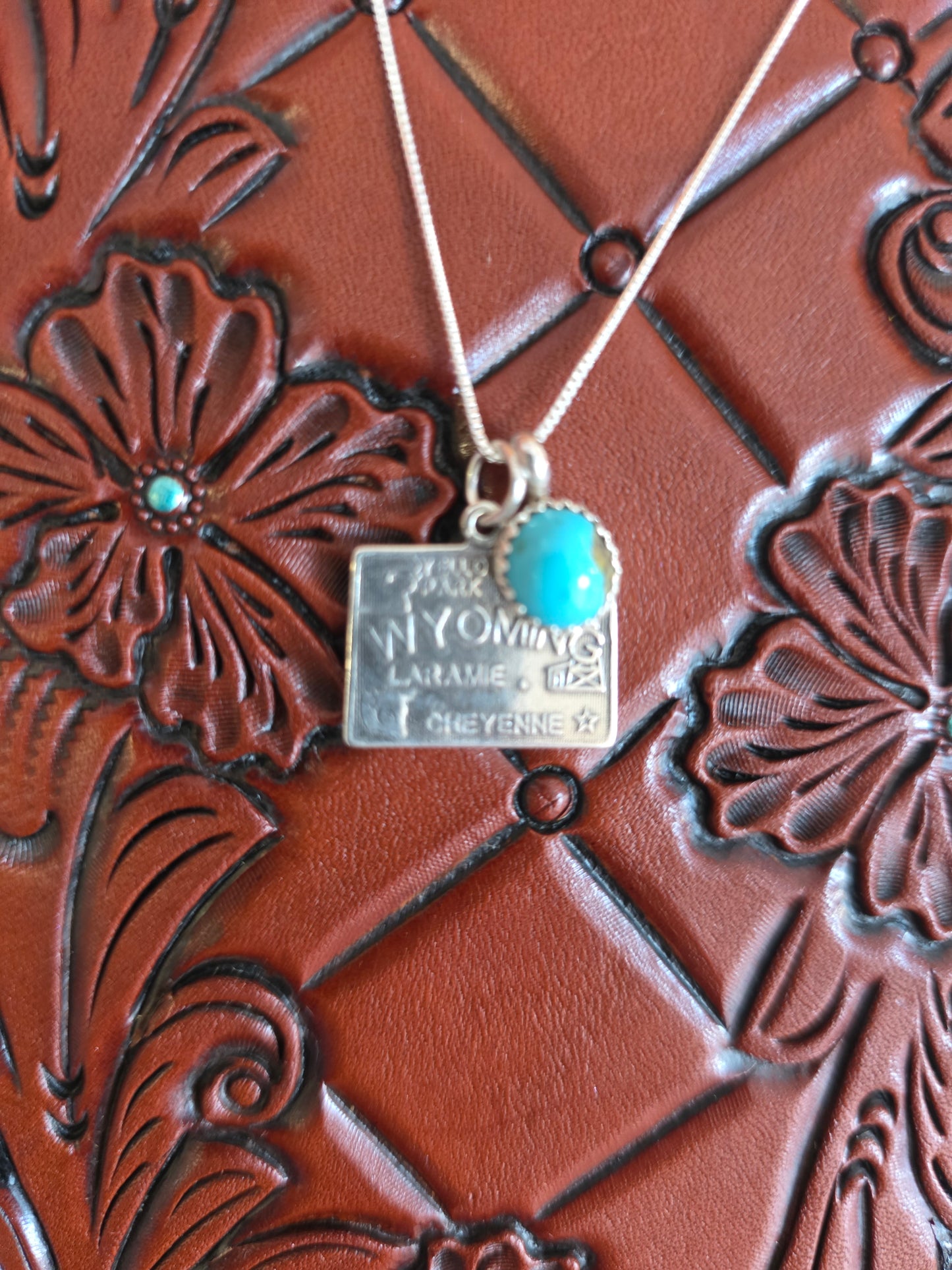 Wyoming Turquoise Charm Necklace