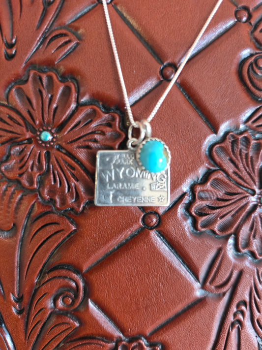 Wyoming Turquoise Charm Necklace