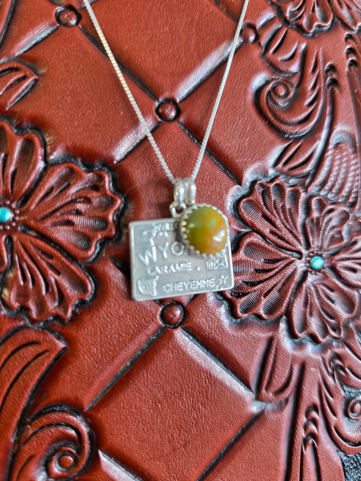 Wyoming Turquoise Charm Necklace