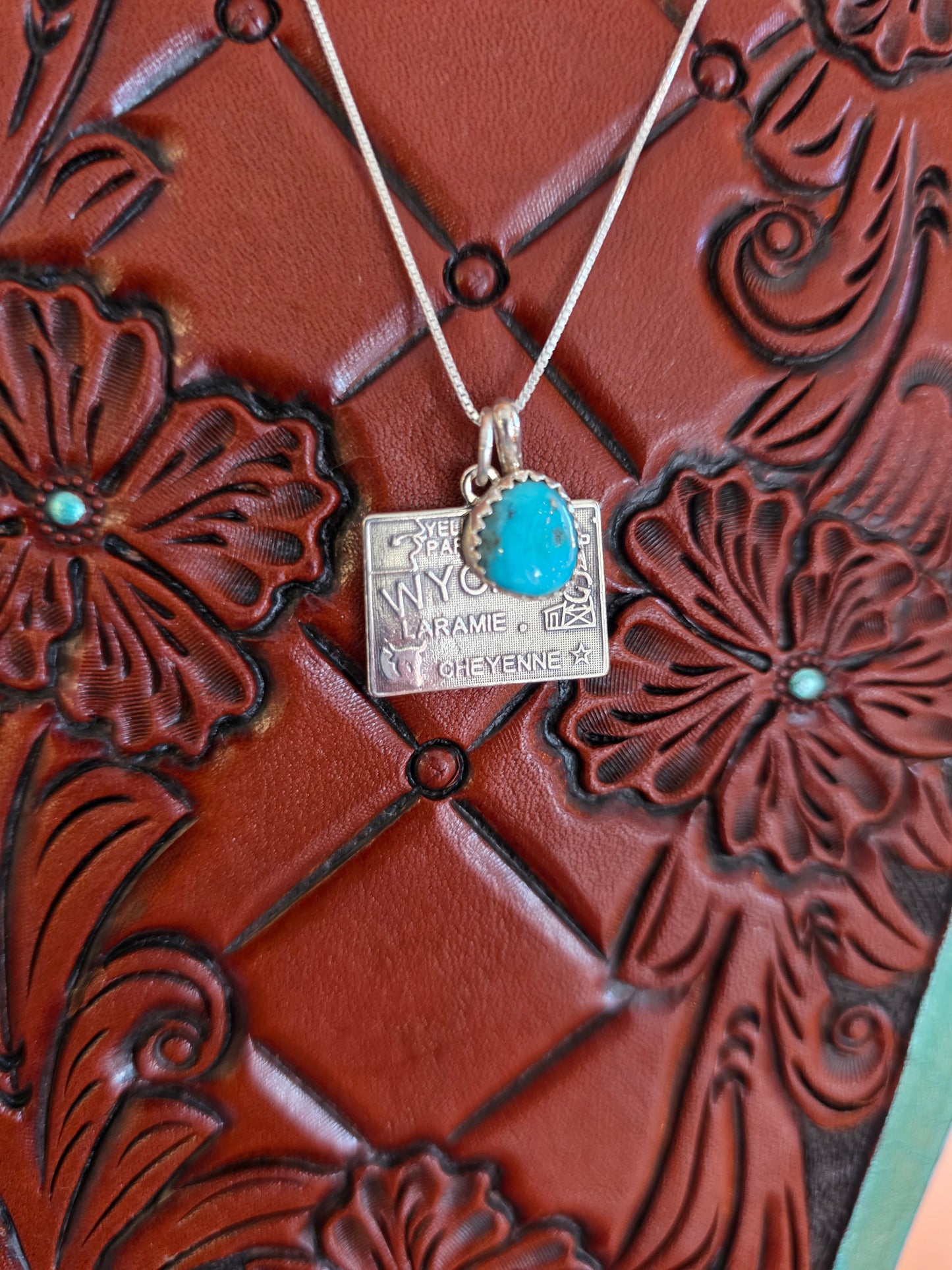 Wyoming Turquoise Charm Necklace
