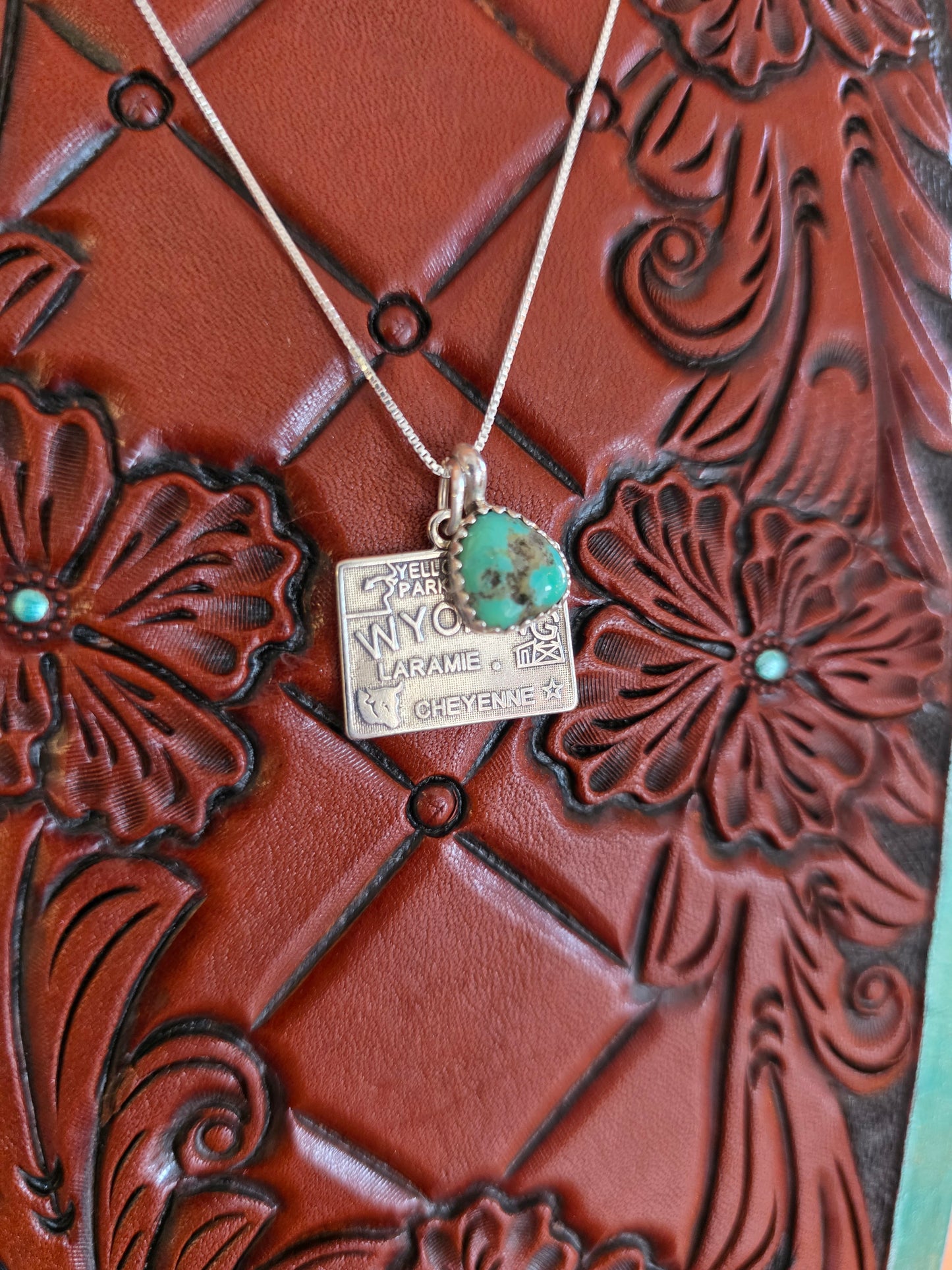 Wyoming Turquoise Charm Necklace