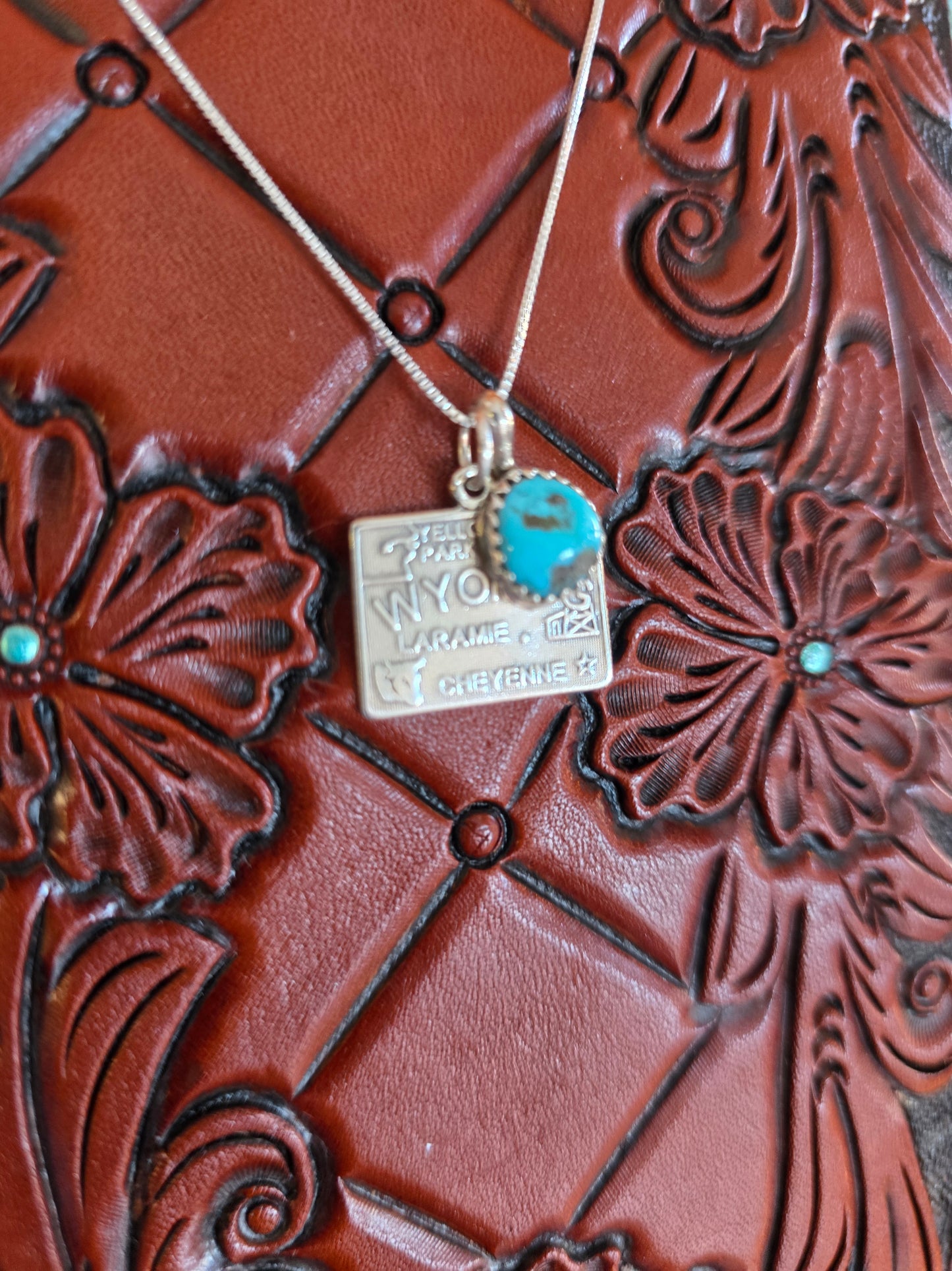 Wyoming Turquoise Charm Necklace