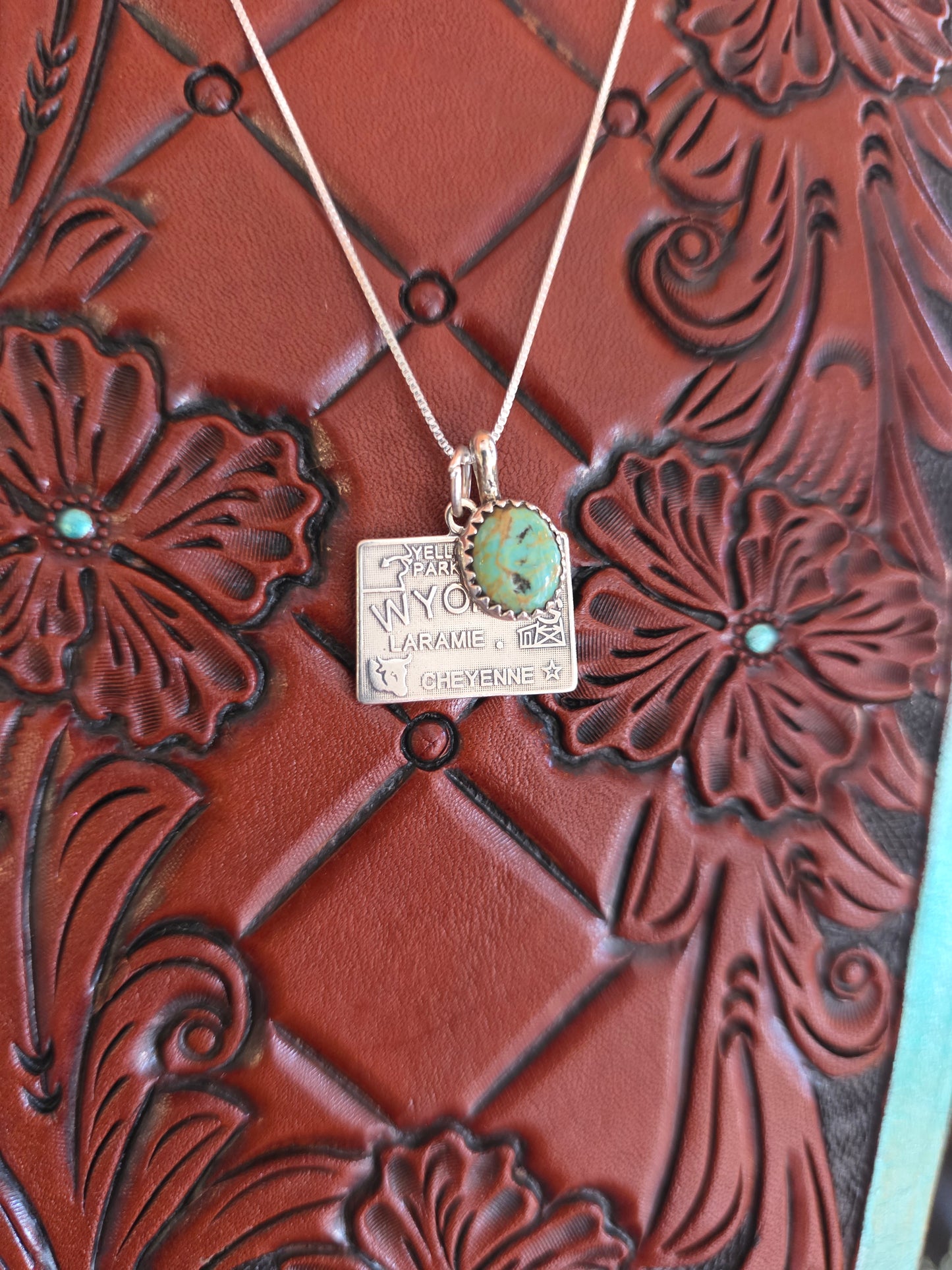 Wyoming Turquoise Charm Necklace