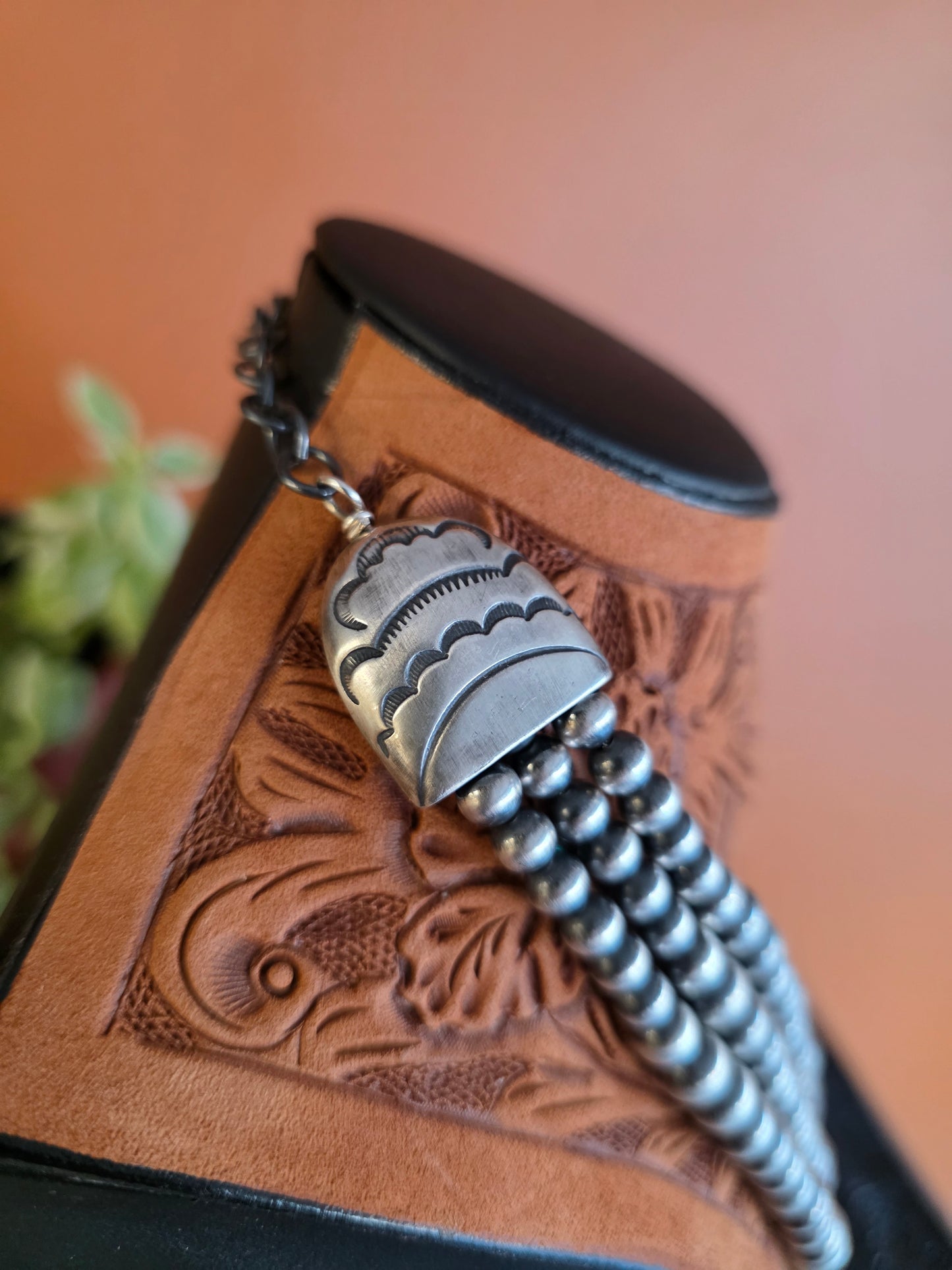 Rose Martin Handmade 3-Strand Sterling Silver Navajo Pearls