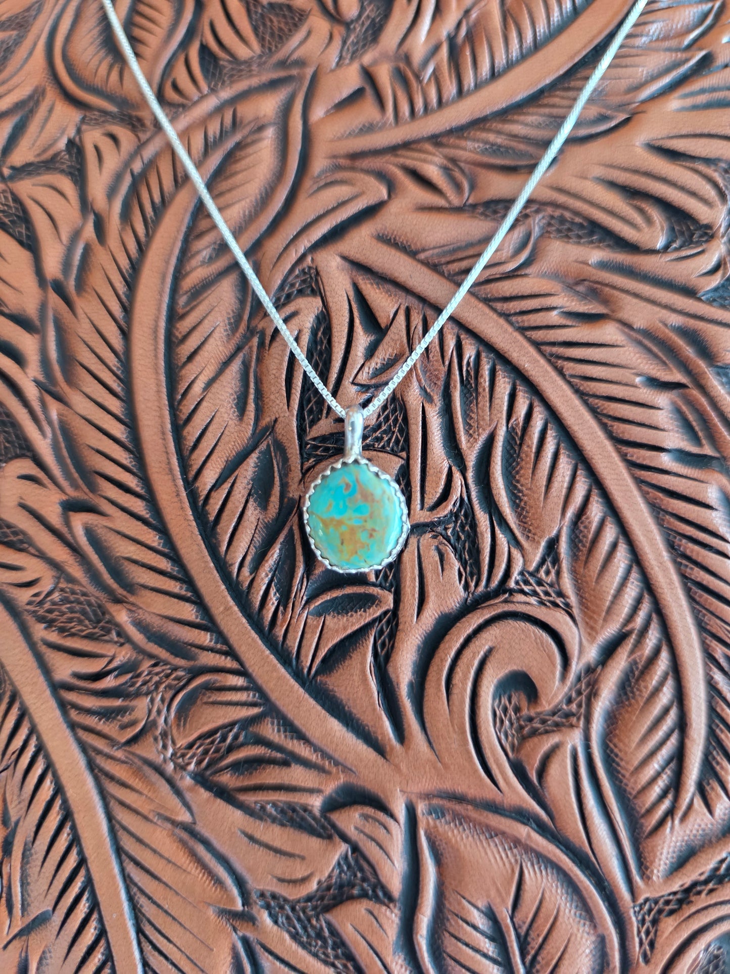 Mini Turquoise Pendant Necklace