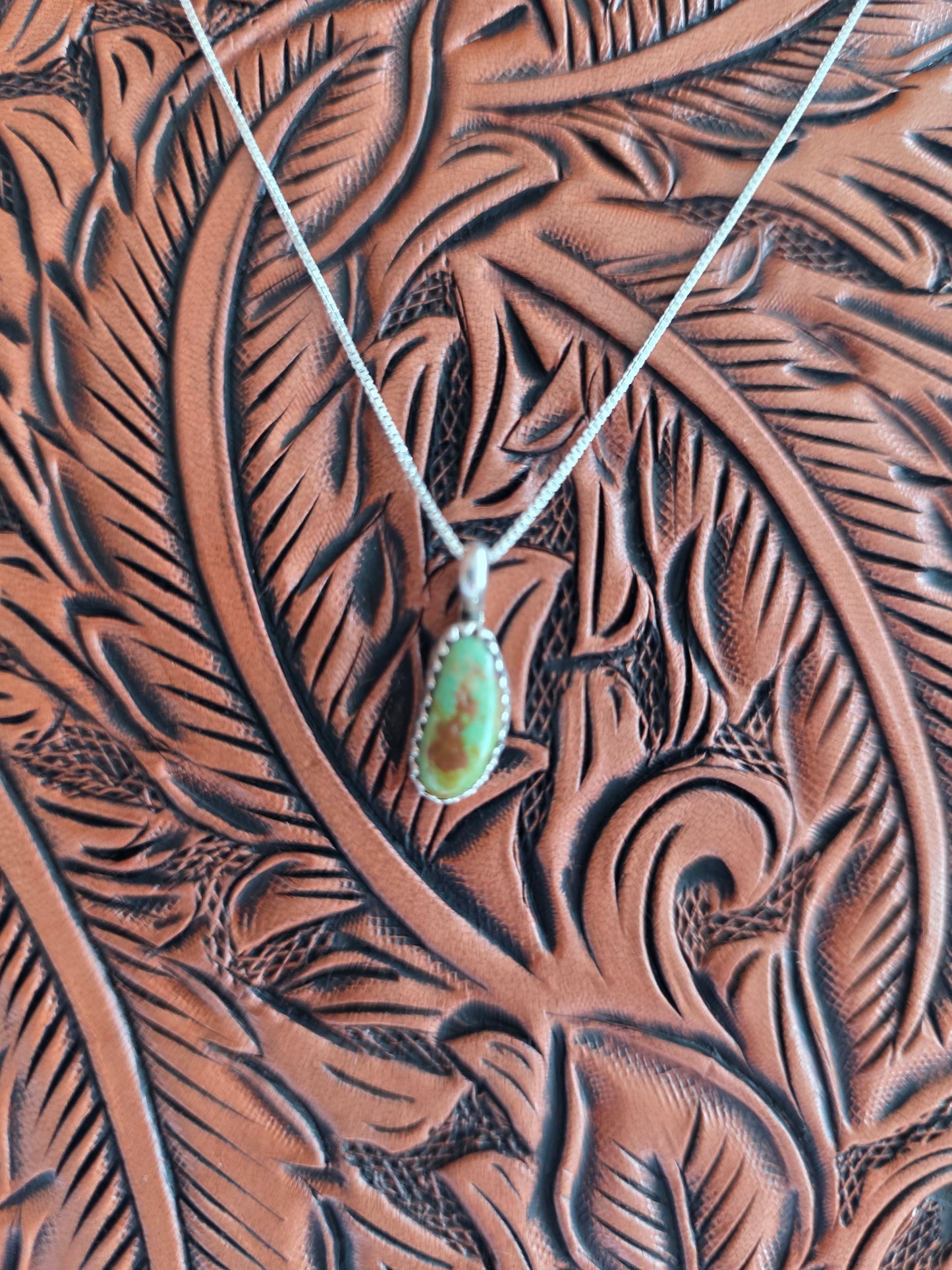 Mini Turquoise Pendant Necklace