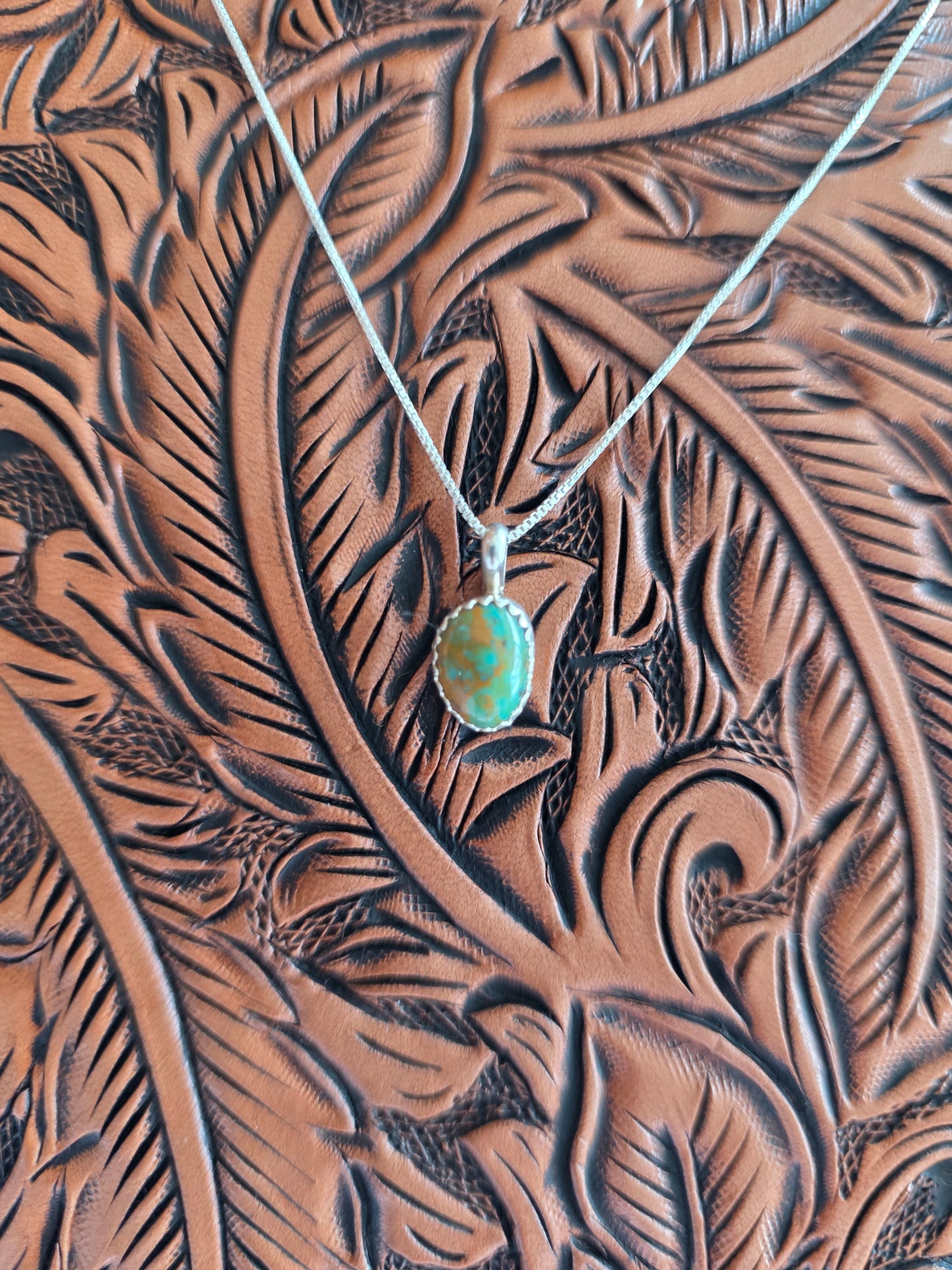 Mini Turquoise Pendant Necklace