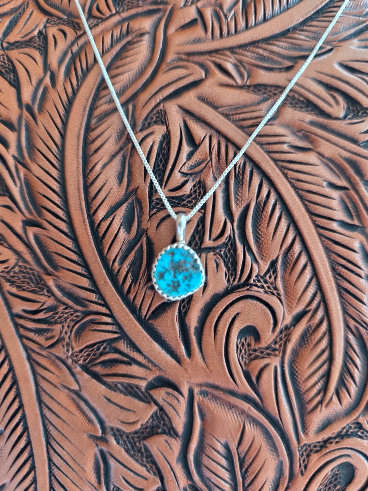 Mini Turquoise Pendant Necklace