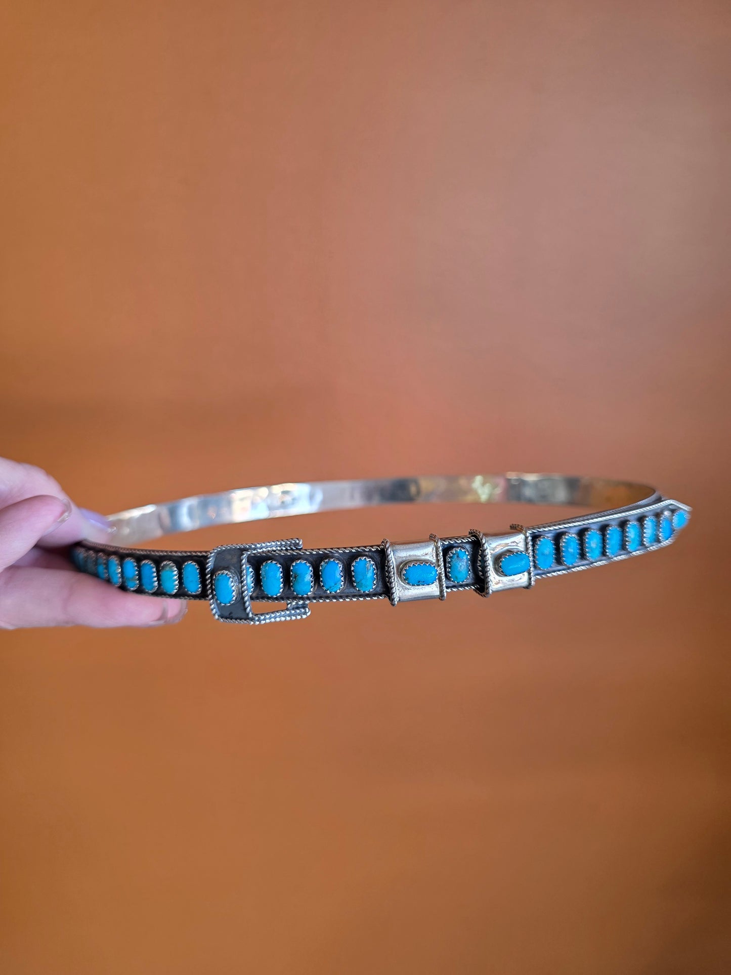 Multi-Stone Sterling Silver Adjustable Hat Band