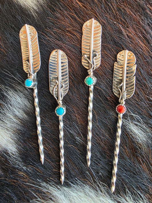 Sterling Silver Feather Toothpick