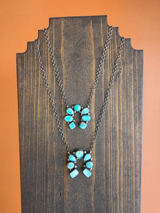 Petite Turquoise Stone Naja Necklace