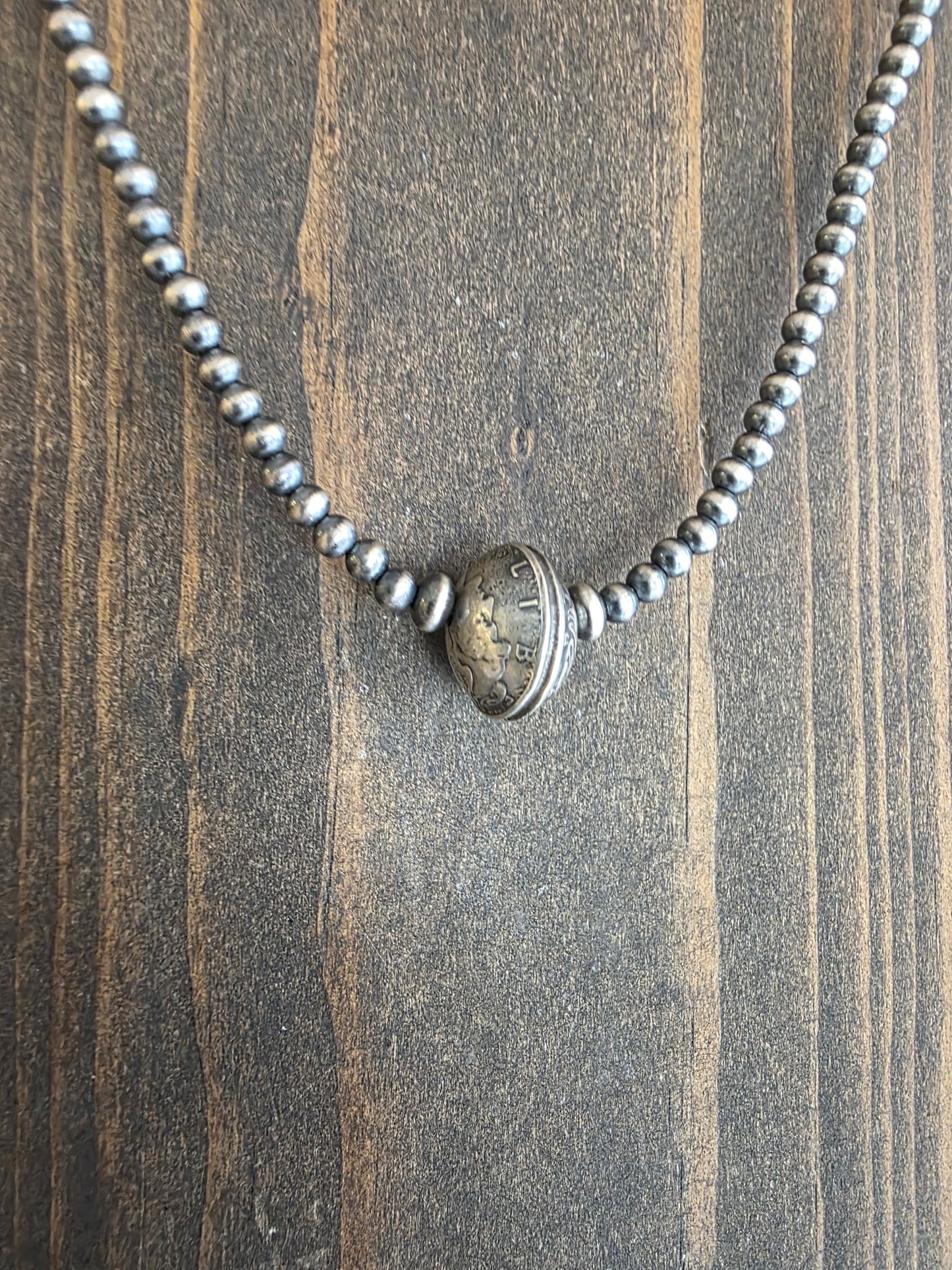 4mm Sterling Silver Mercury Dime Necklace