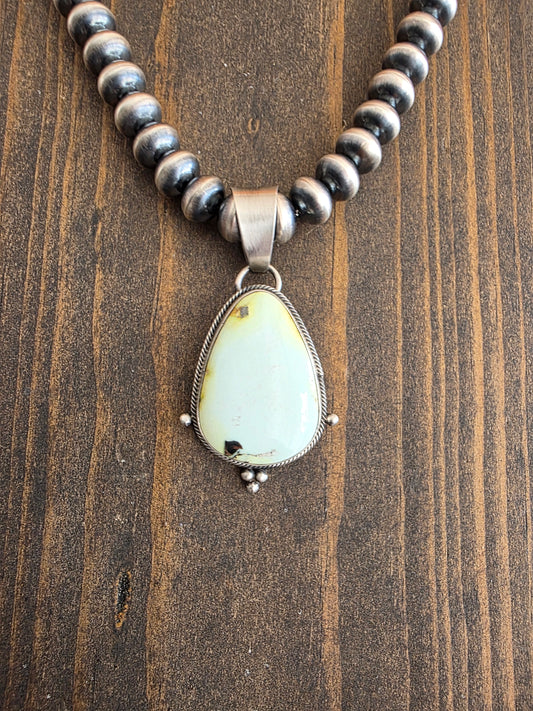 Sweet Sterling Accent Triangular Palomino Pendant
