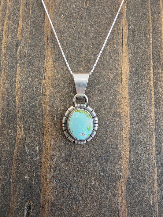 Sweet Sonoran Sawtooth Bezel Pendant Necklace