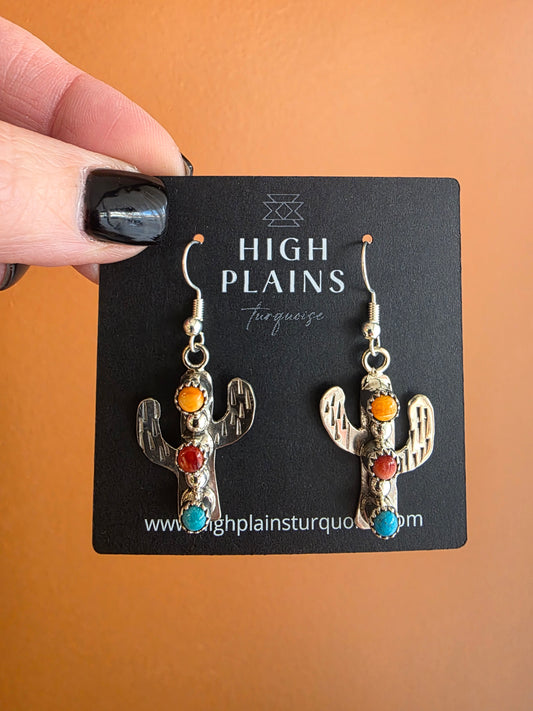 Desert Bloom Cactus Earrings