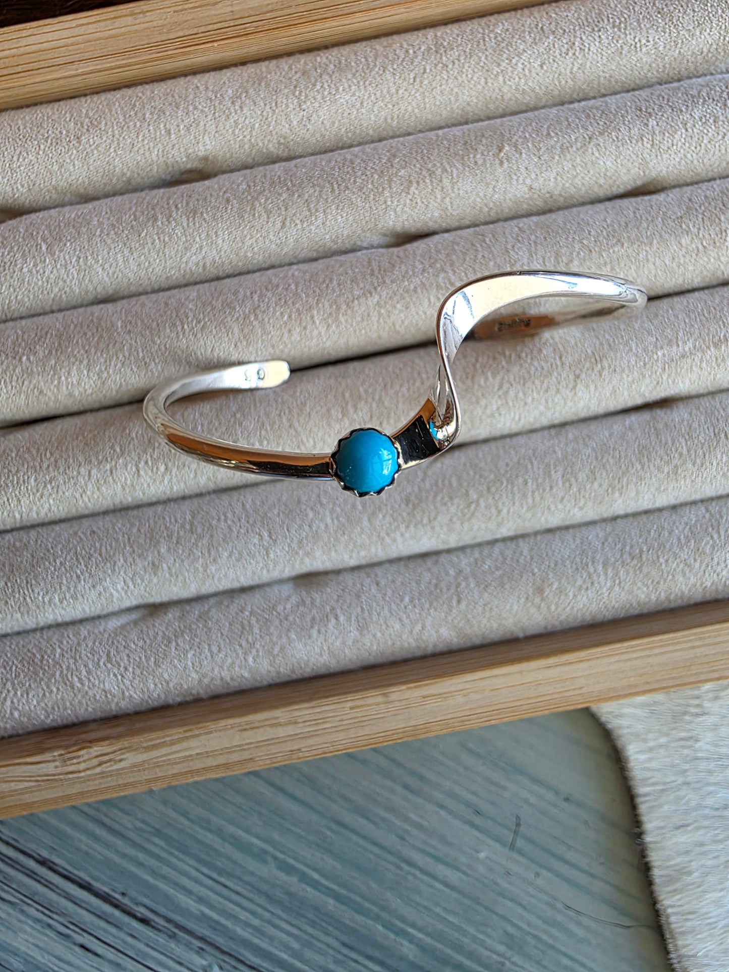Navajo Wave Sterling Silver Stacker Bracelet