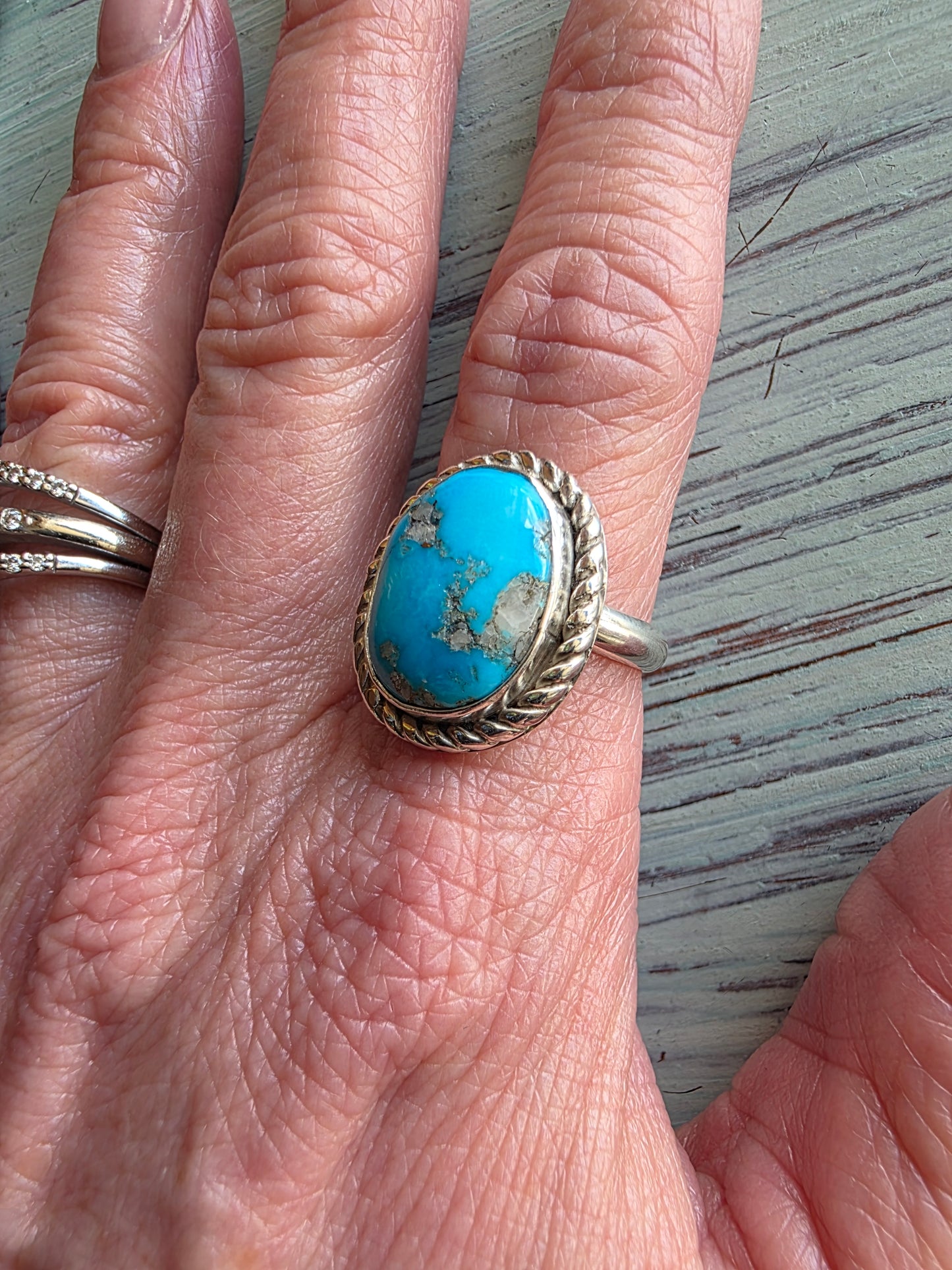 Sky Blue Kingman Turquoise Ring