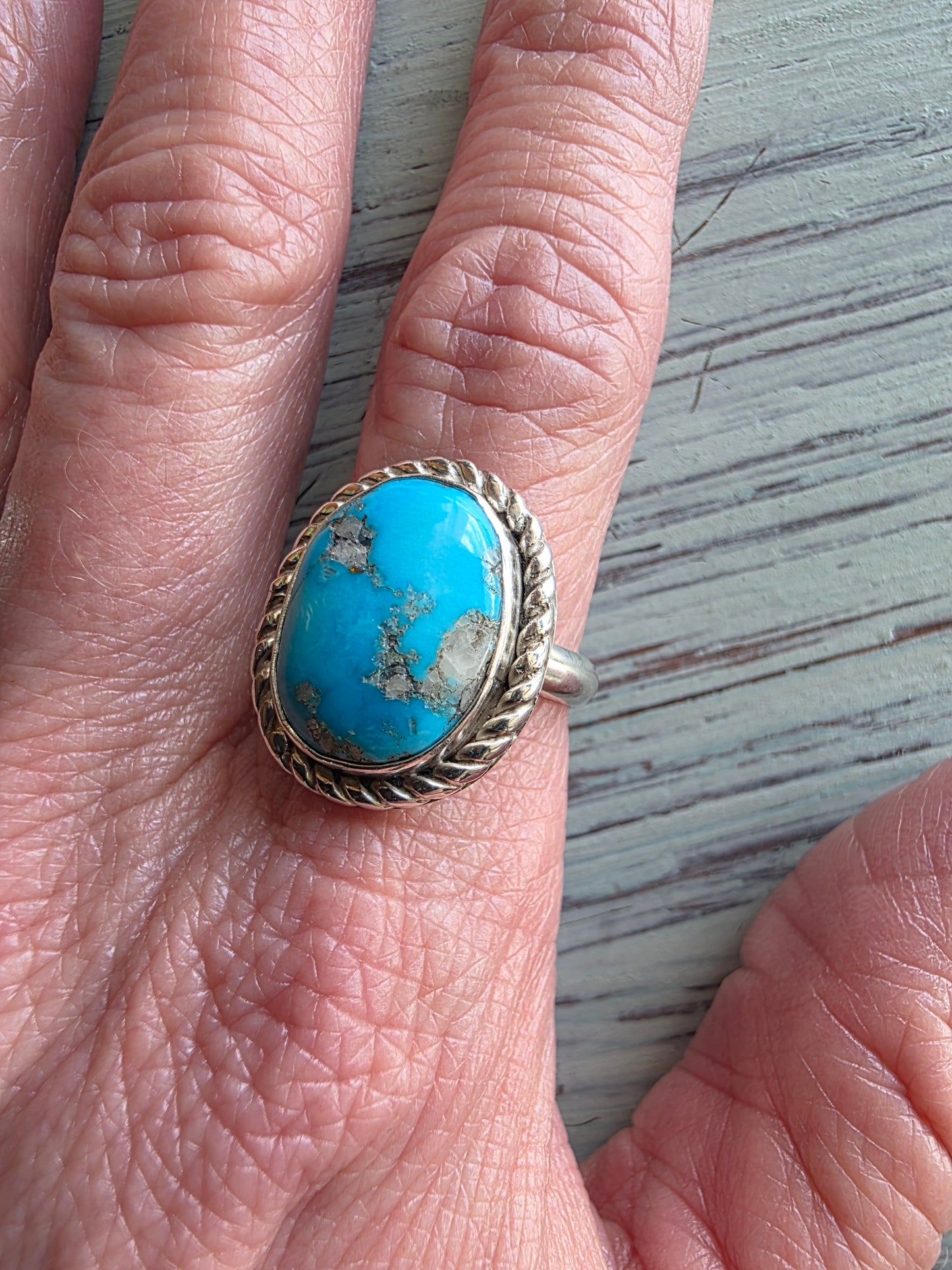 Sky Blue Kingman Turquoise Ring