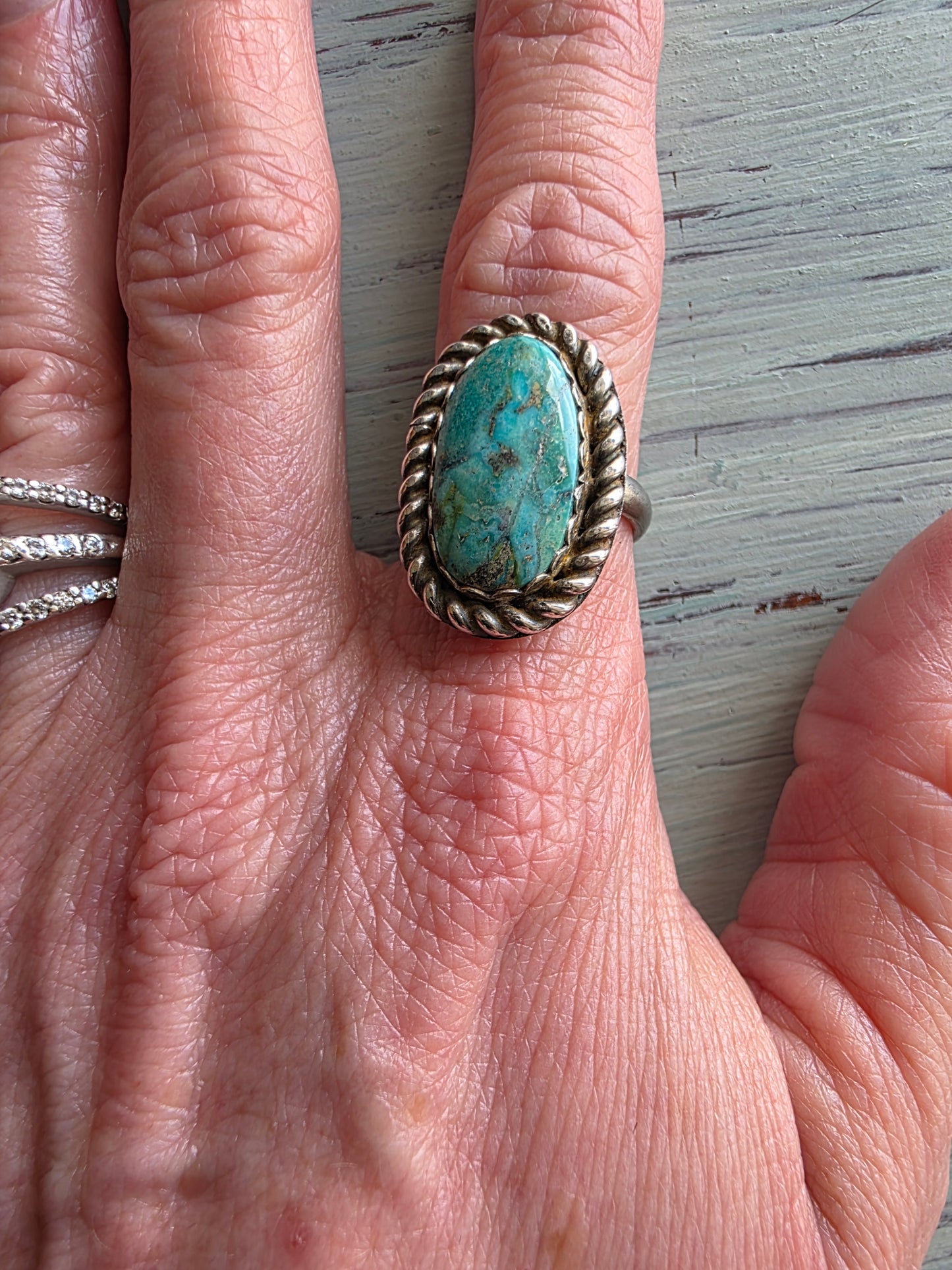 Turquoise Mountain Drifter Ring