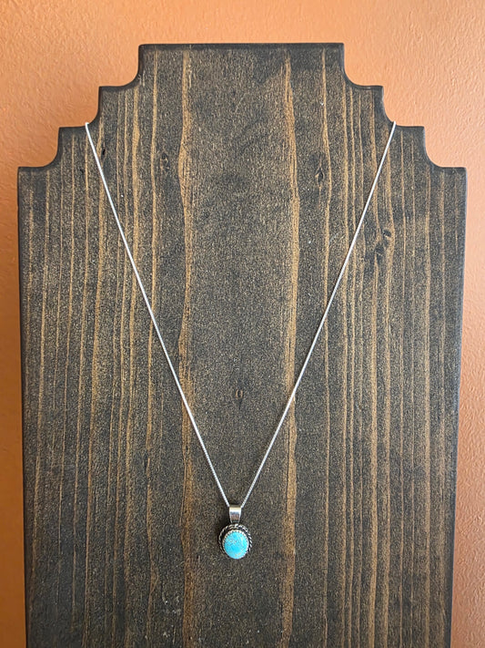 Desert Sky #8 Turquoise Pendant Necklace