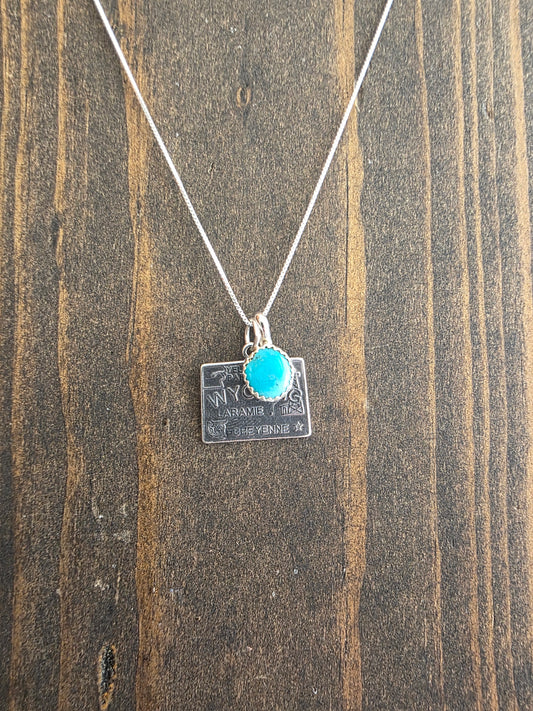 Wyoming Turquoise Charm Necklace