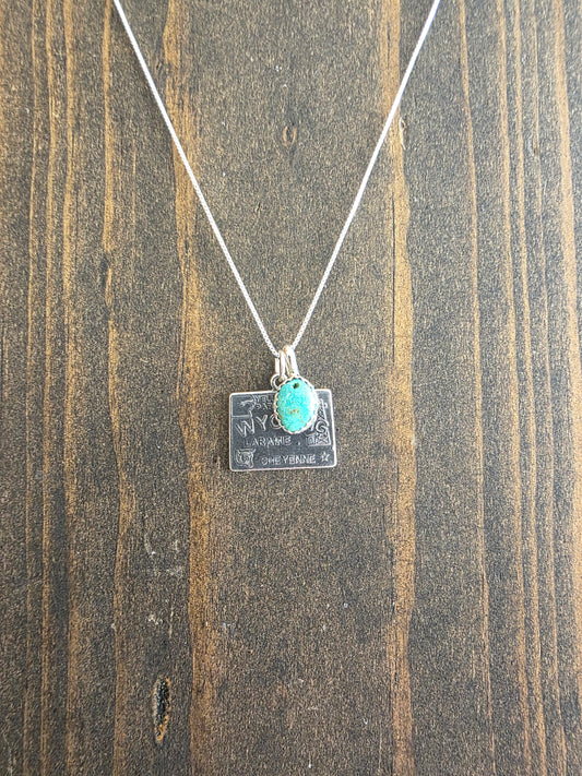 Wyoming Turquoise Charm Necklace